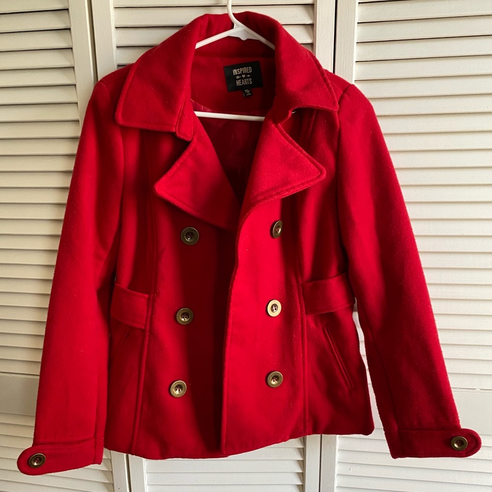 Red Pea Coat